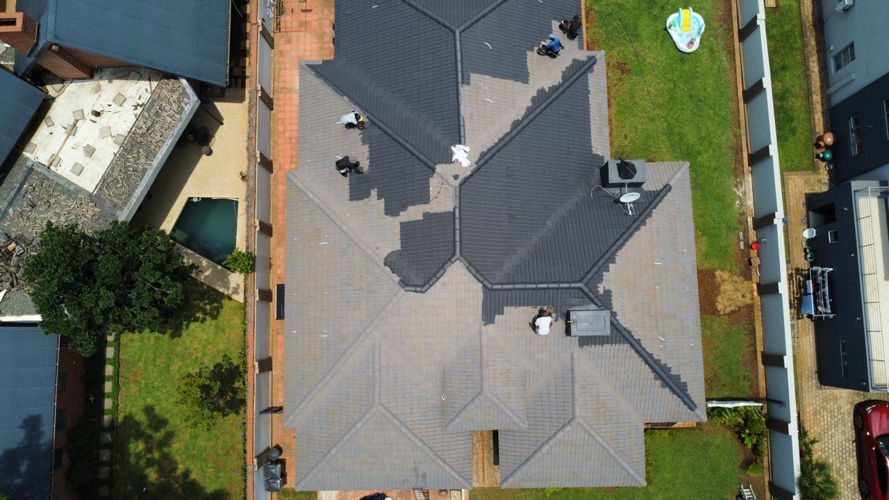 Roof repair work